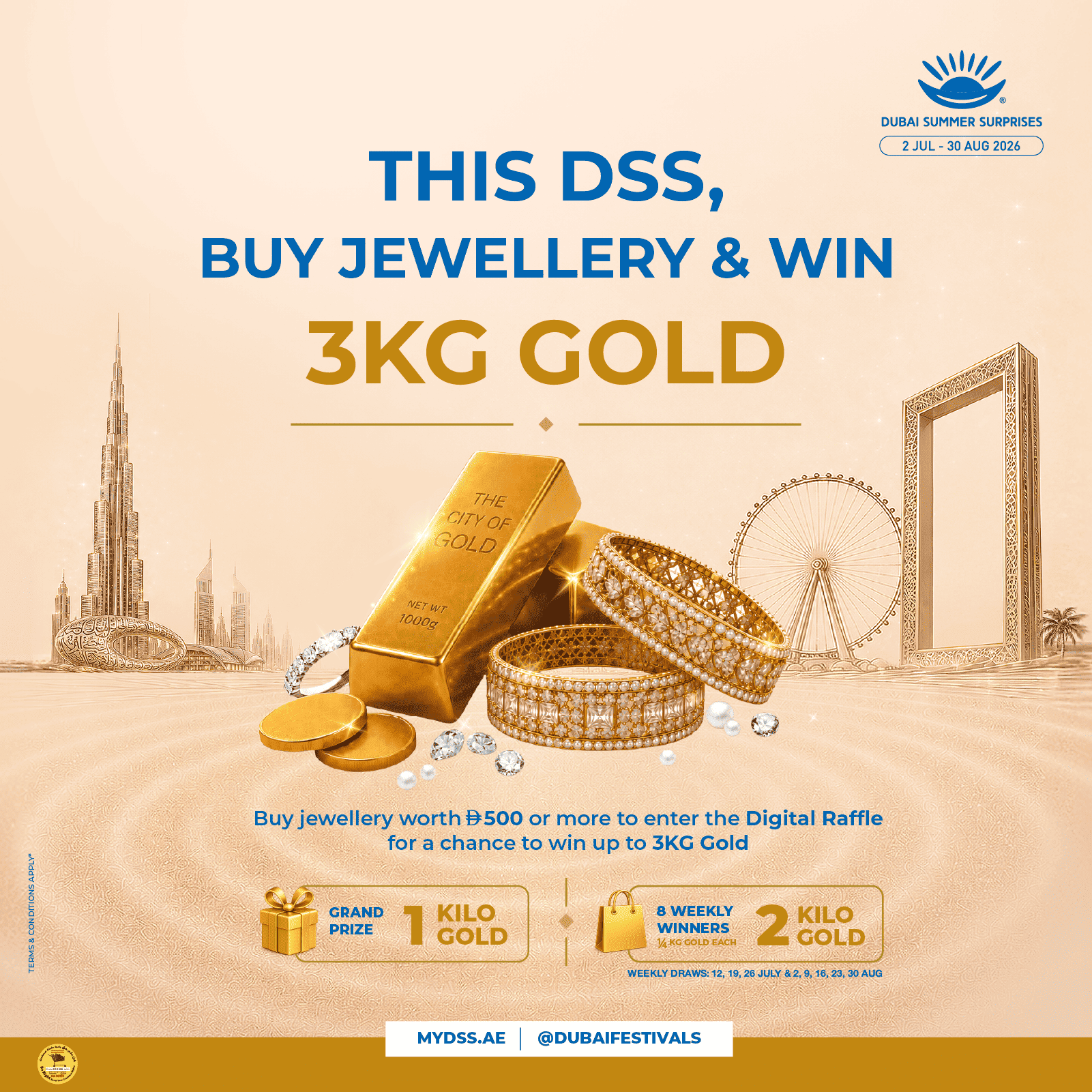 Buy Jewellery, Win 3KG Gold
